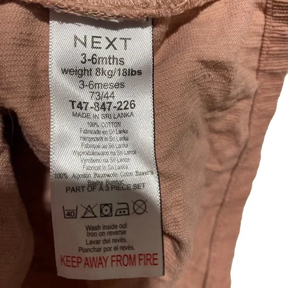 next baby  3-6 month baby girl romper 100% cotton - Picture 5 of 6